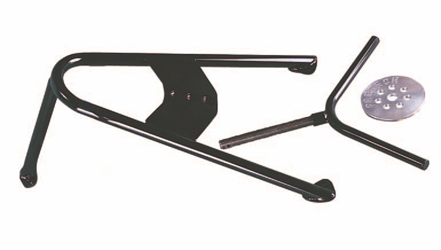 Fabtech FTT10002BK - Spare Tire Mount Kit; Angled Spare Tire; Black;