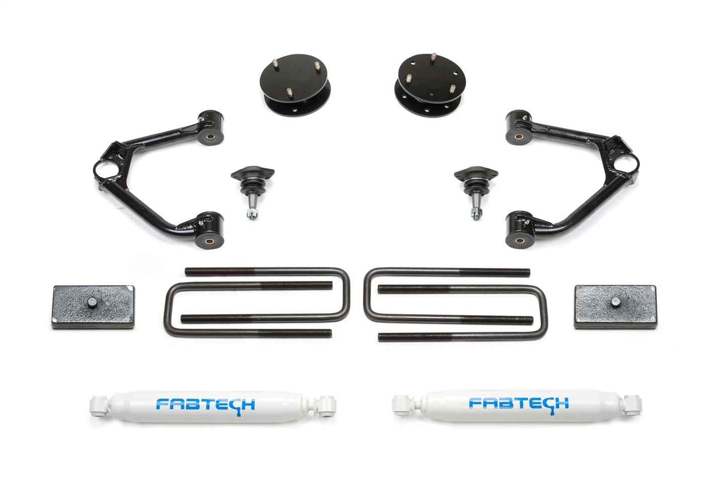 Fabtech K1126 - Budget Lift System w/Shock; 3.5 In. Lift; Incl. Performance Shoc