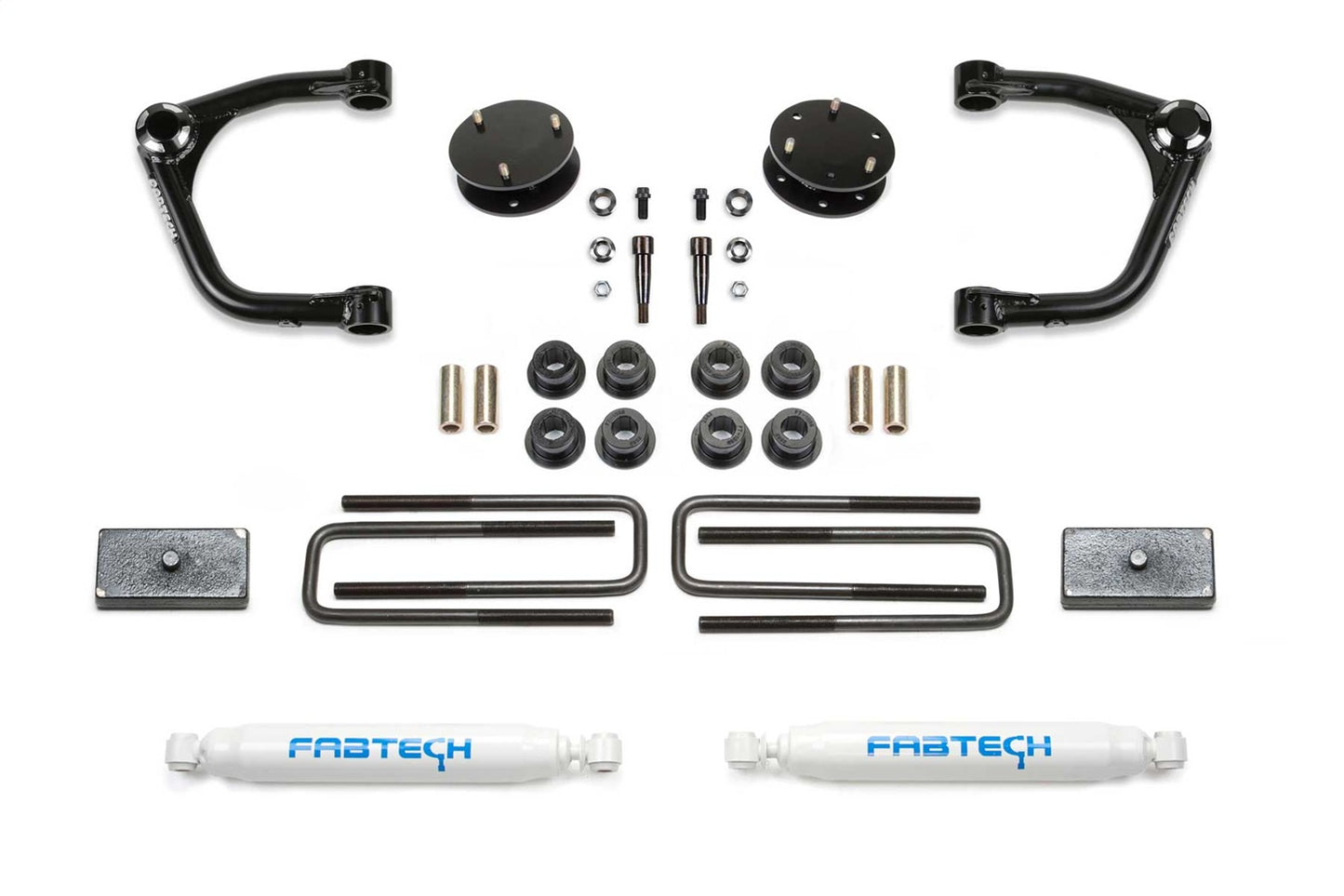 Fabtech K1129 - Uniball Lift System w/Shocks; 3.5 In. Lift; Rear; Incl. Performa