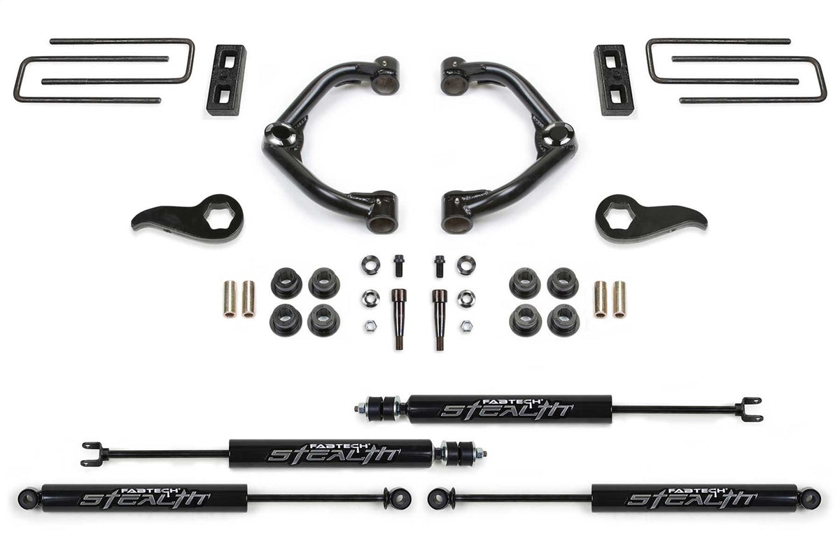 Fabtech K4220DL - Trail Lift System; 5 in. Lift; w/Front Dirt Logic 2.5 Resi Coi