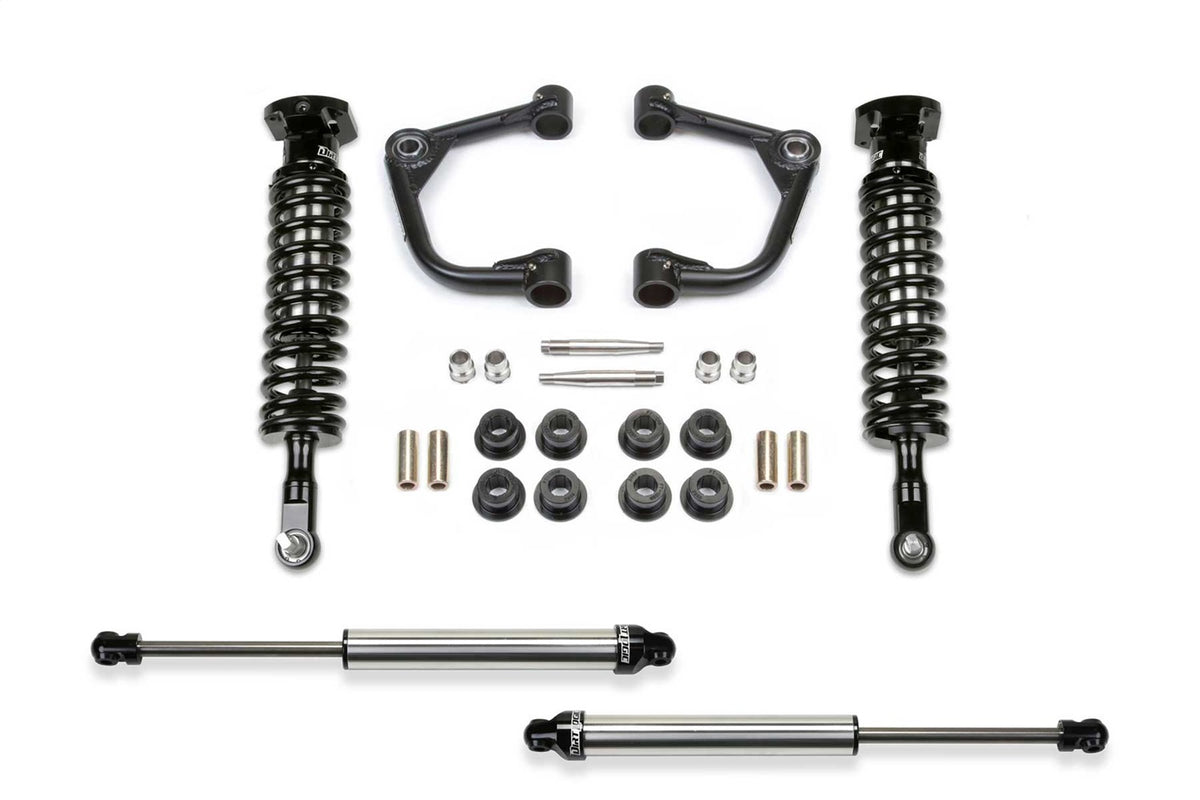 Fabtech K2374DL - Uniball UCA Lift System w/Shocks; 2 in. Lift w/Front Dirt Logi