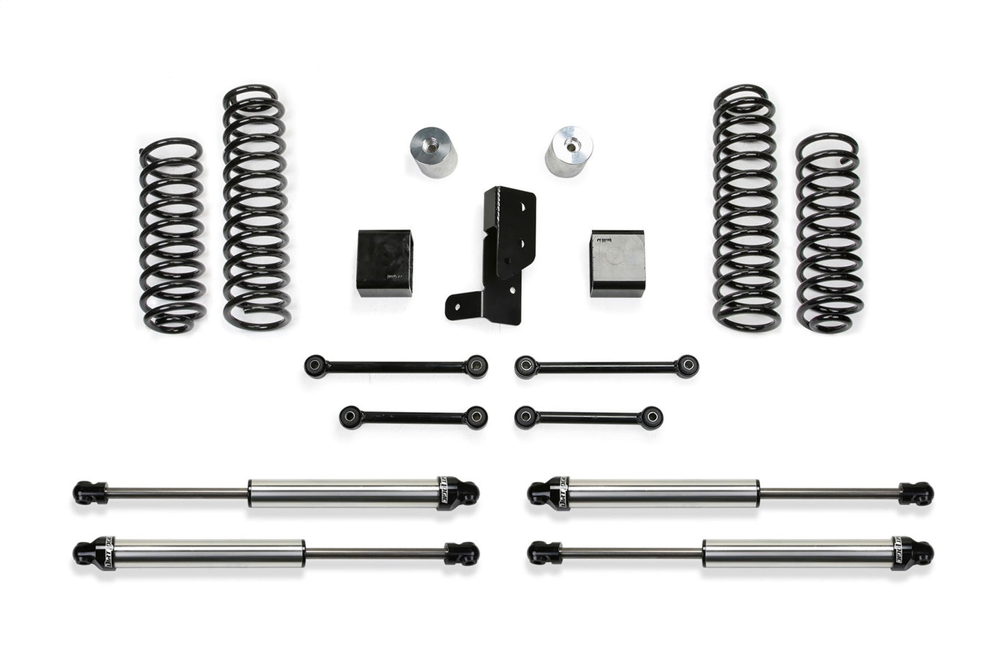 Fabtech K4107DL - Sport Lift System w/Shock; 3 in. Lift; w/Spacers; Front And Re