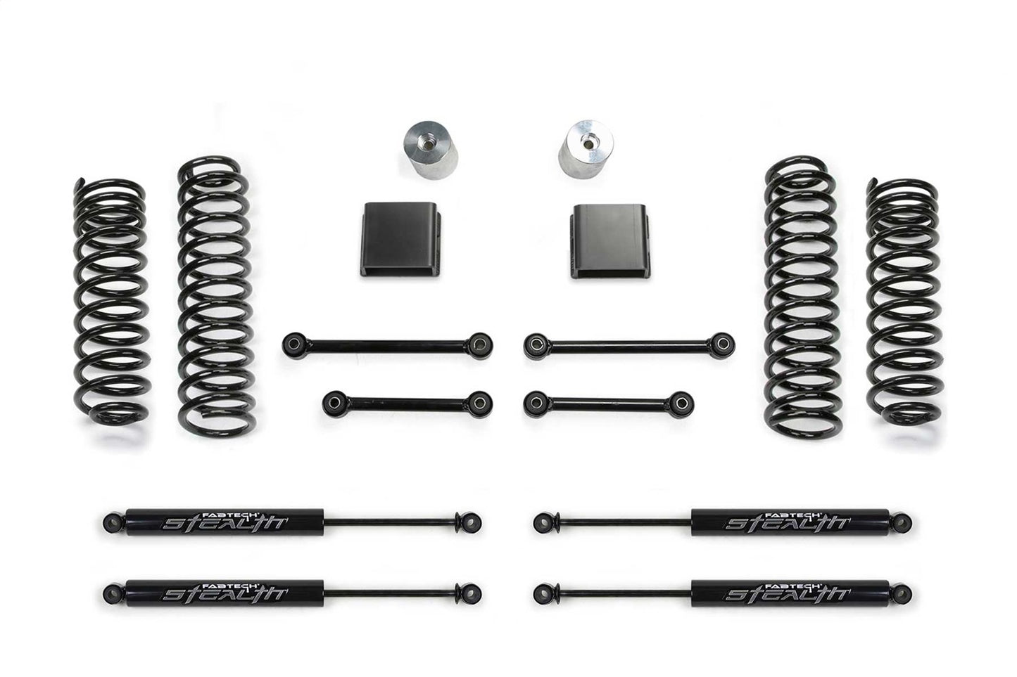 Fabtech K4193M - Sport II Lift System; 3 in. w/Stealth Shocks;