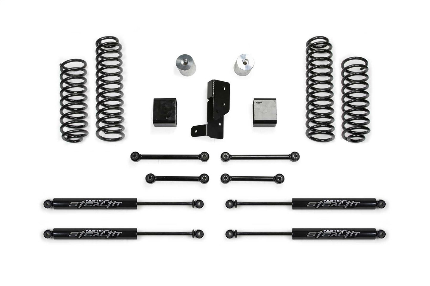 Fabtech K4200M - Sport Lift System w/Shock; 3 in. w/Stealth Shock;