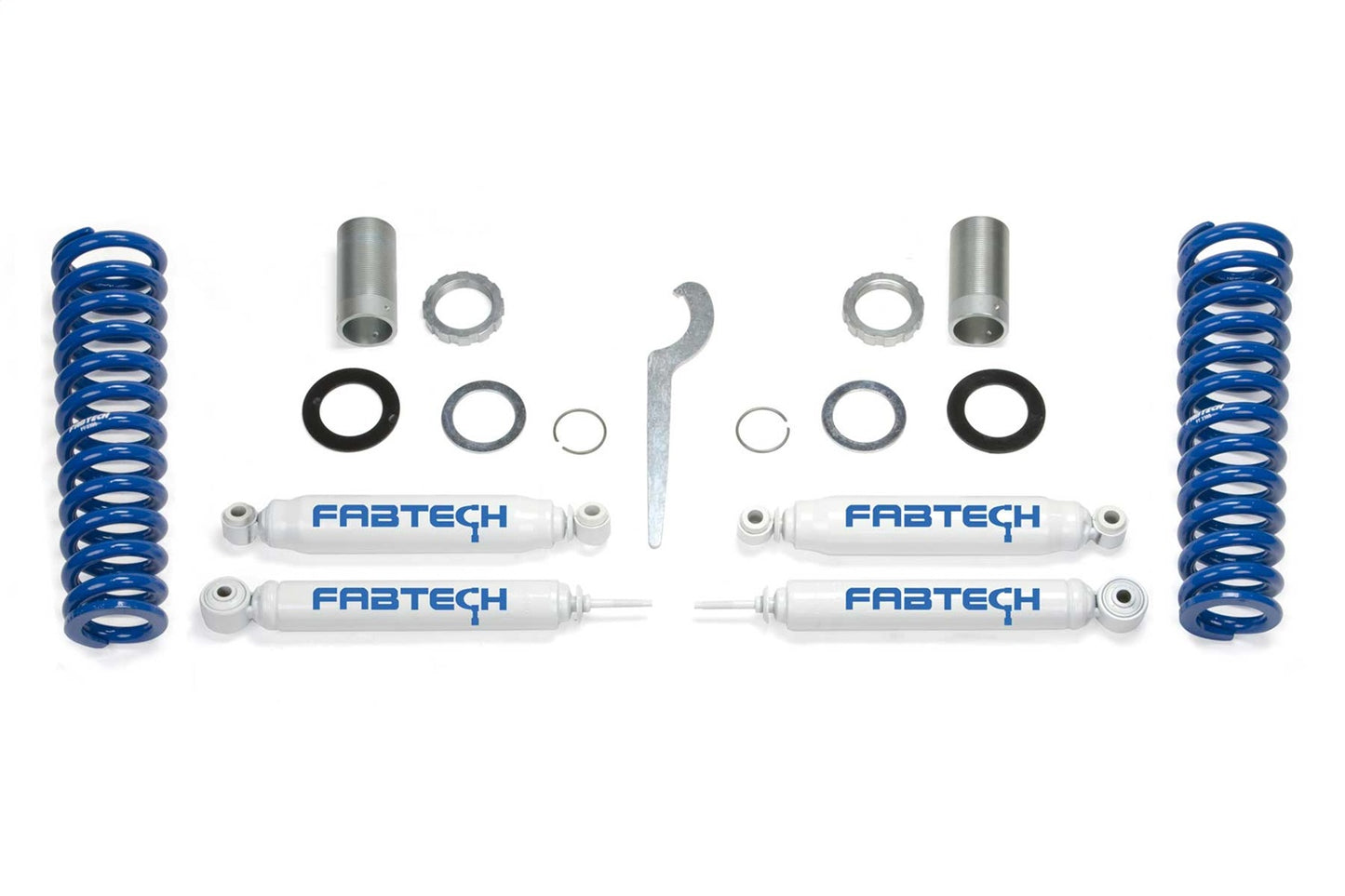Fabtech K7012 - Basic Coilover Lift System; w/Performance Shocks; Adjustable; 0-