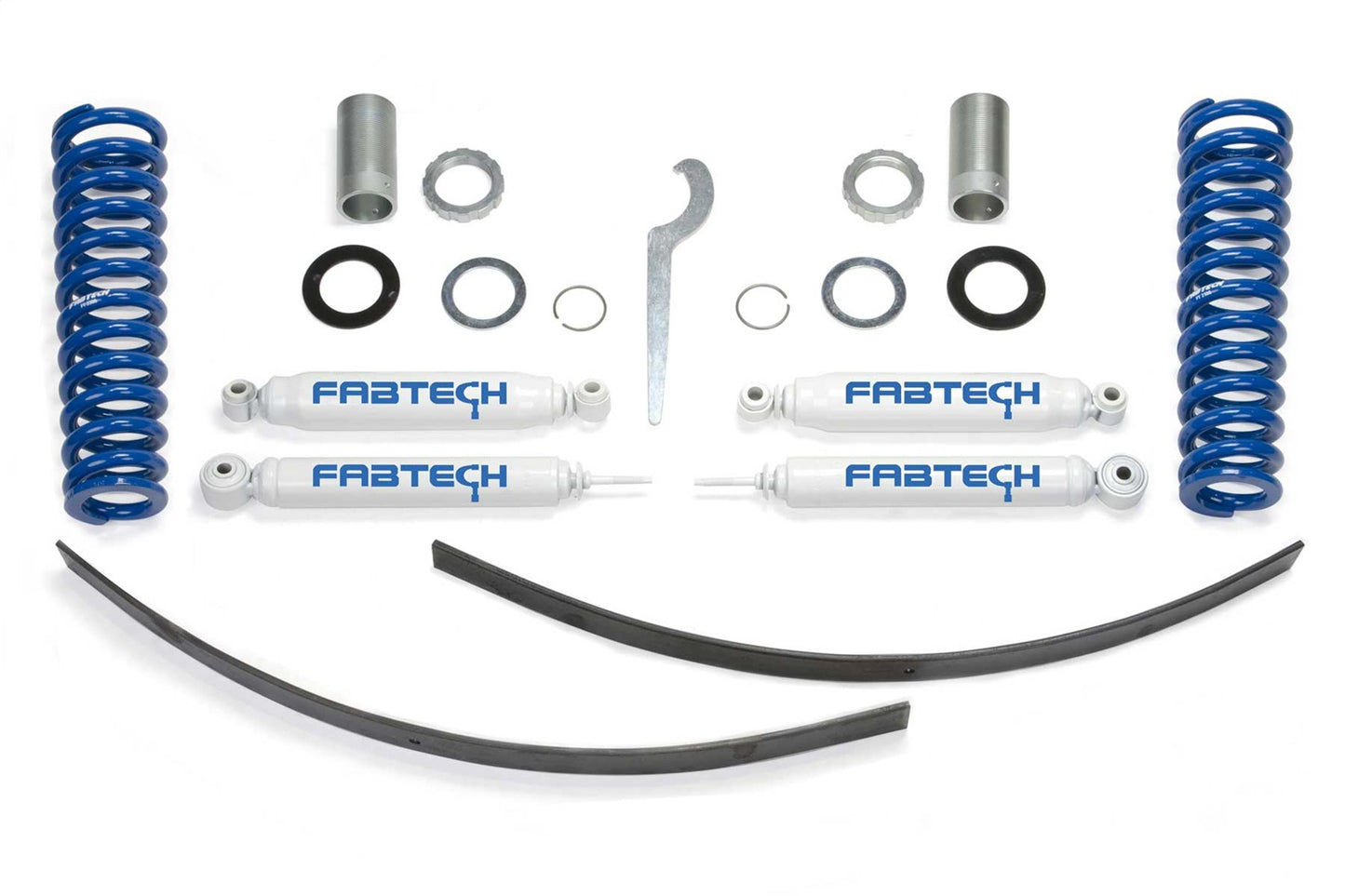 Fabtech K7015 - Basic Coilover Lift System; w/Performance Shocks; Adjustable; 0-