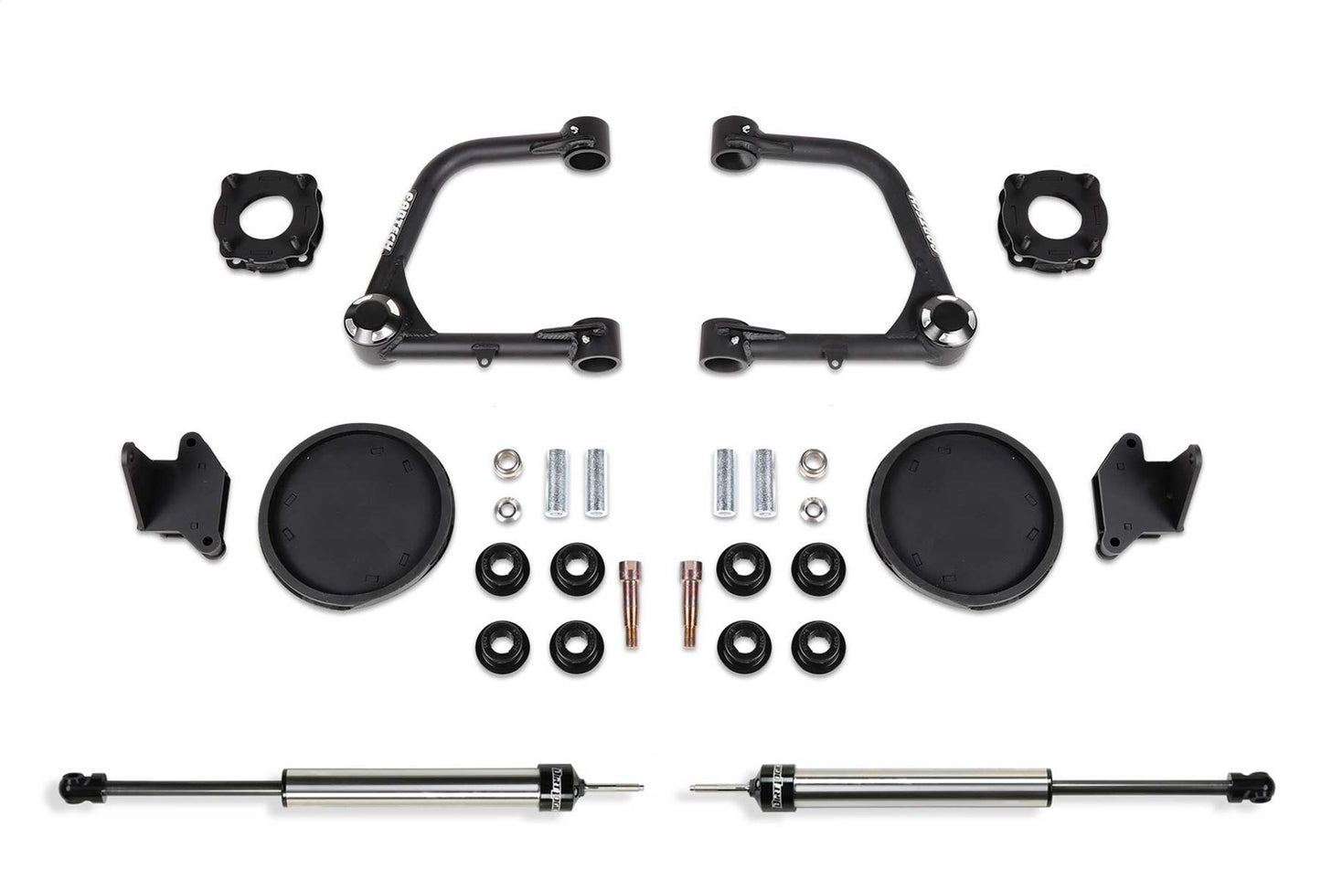 Fabtech K7086DL - Uniball UCA Lift Kit; 3 in. Lift; w/Uniball; Front Shock Space