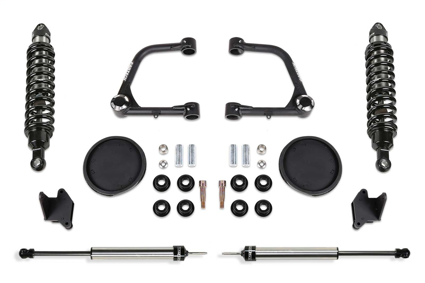 Fabtech K7087DL - Uniball UCA Lift Kit; 3 in. Lift; w/Uniball; Front Dirt Logic