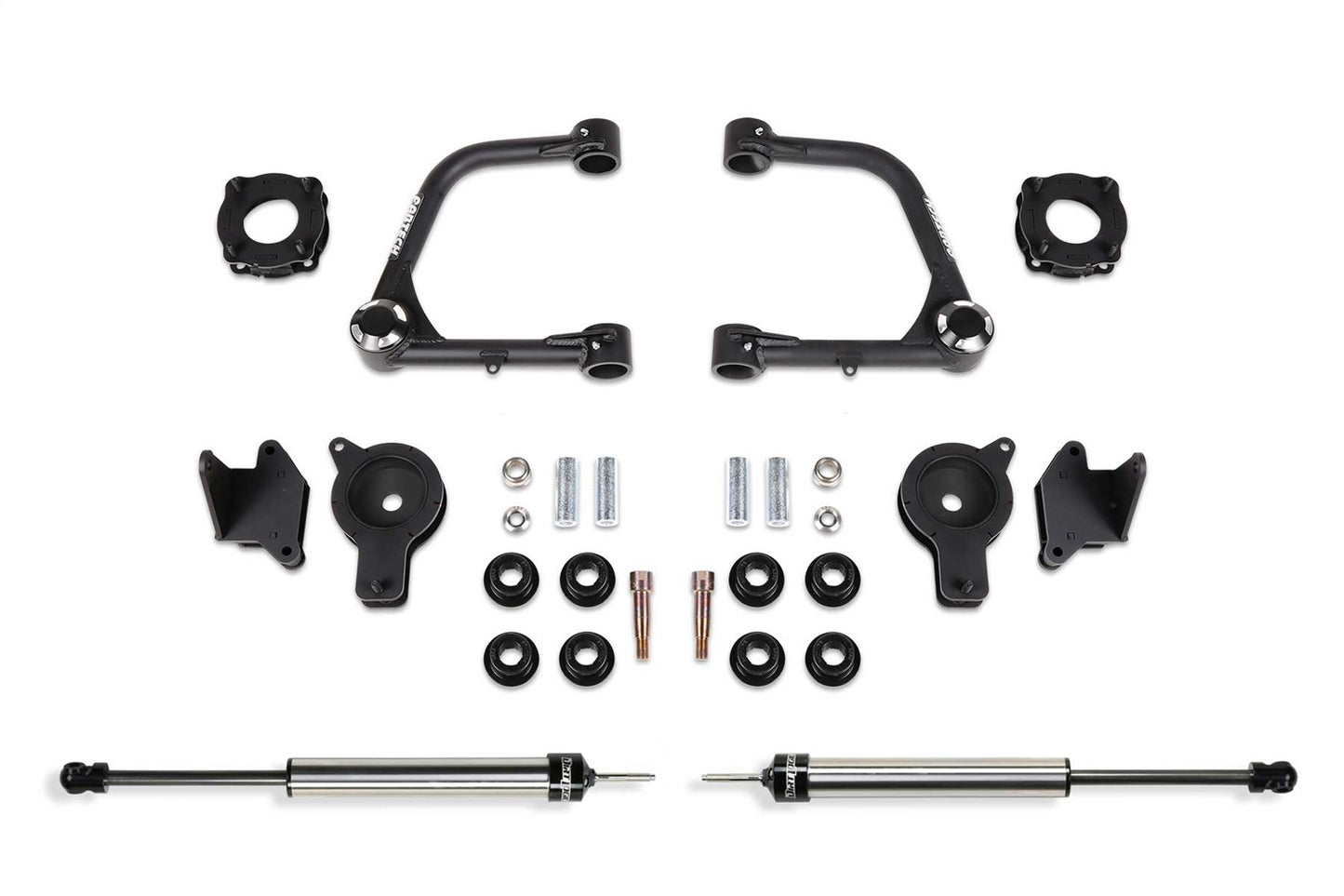 Fabtech K7089DL - Uniball UCA Lift Kit; 3 in. Lift; w/Uniball; Front Shock Space