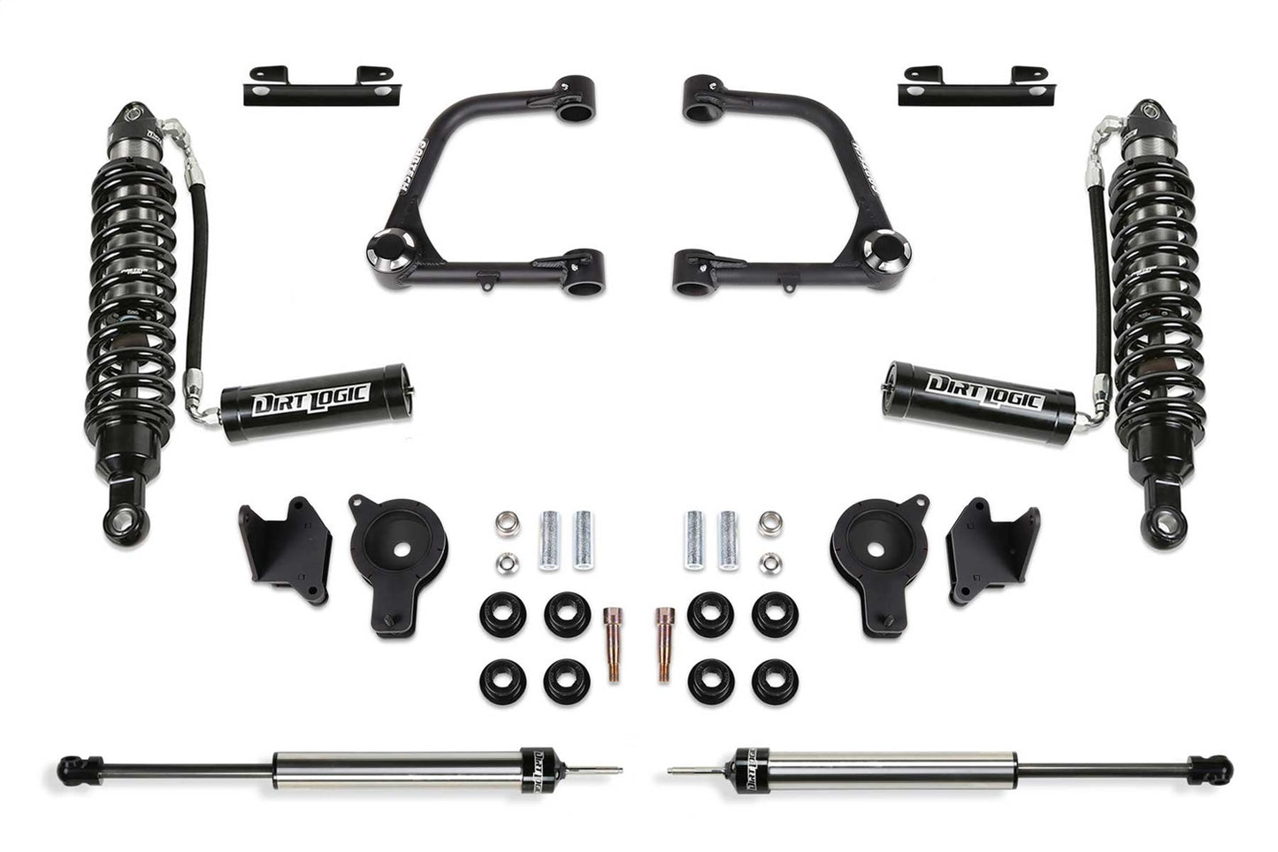 Fabtech K7091DL - Uniball UCA Lift Kit; 3 in. Lift; w/Uniball; Front Dirt Logic