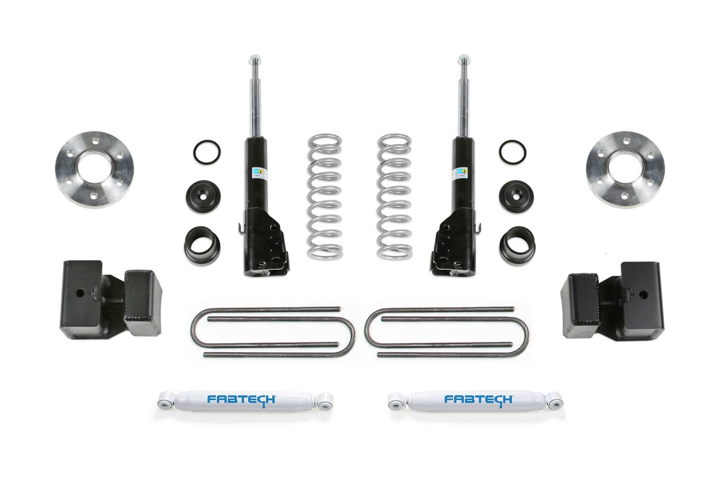 Fabtech K9007 - Coil Assist Kit; 1.5 in.; Front Bilstein B4 Struts &amp; Rear Pe