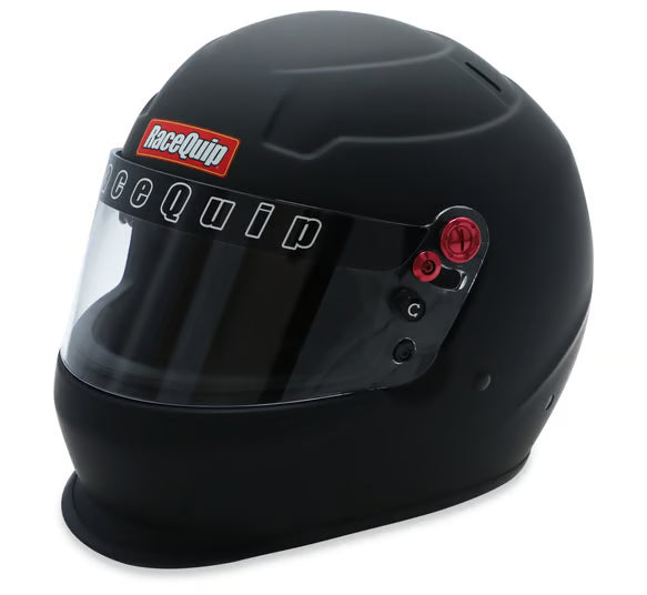 RaceQuip PRO20 Full Face Helmet – Flat Black (Size: XL) | Snell SA2020 Certified Racing Helmet – Part #276996