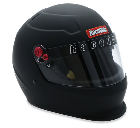 RaceQuip PRO20 Full Face Helmet – Flat Black (Size: XL) | Snell SA2020 Certified Racing Helmet – Part #276996