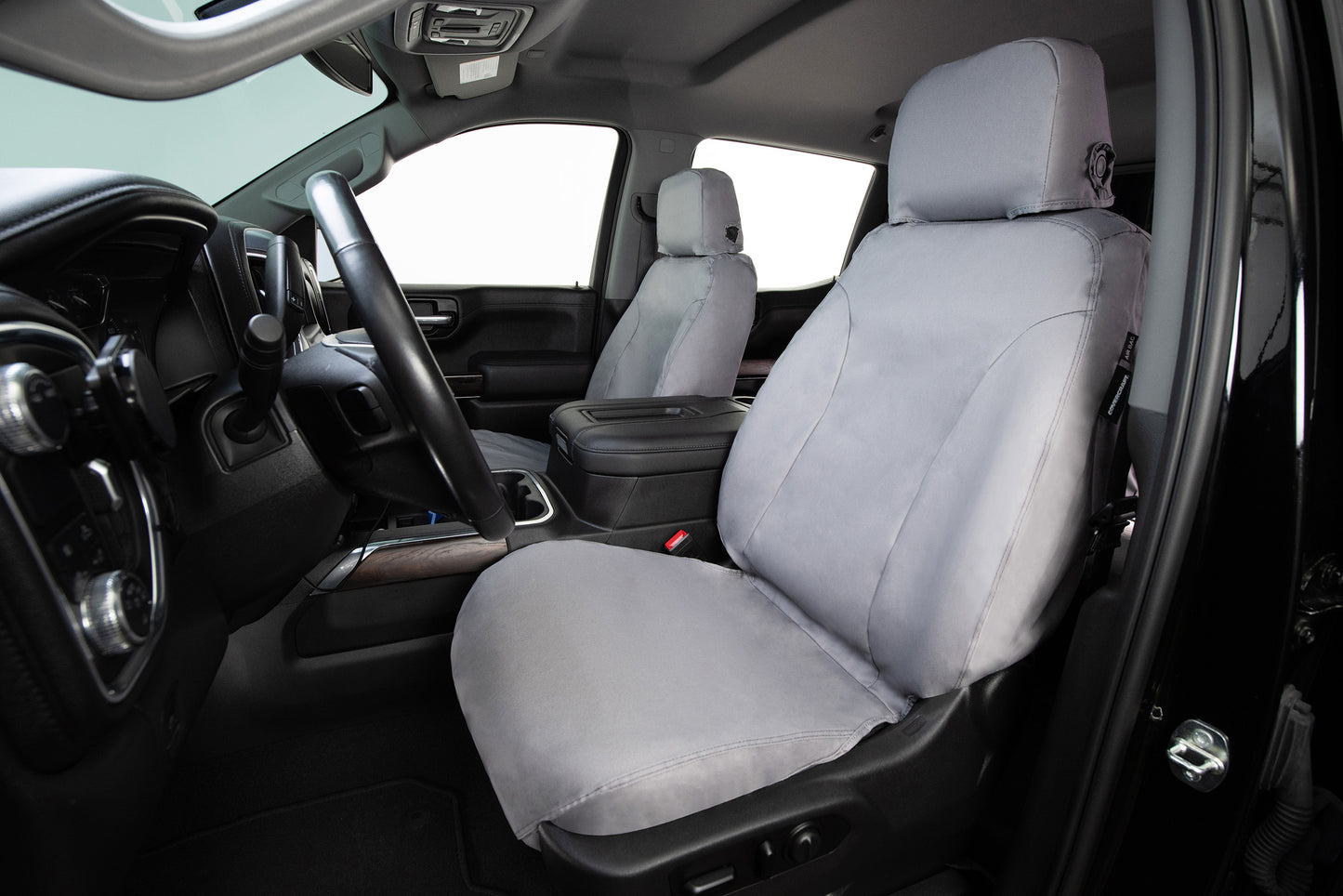 Seat Saver SS2571PCGY - Covercraft SeatSaver Custom Seat Cover - Polycotton Grey