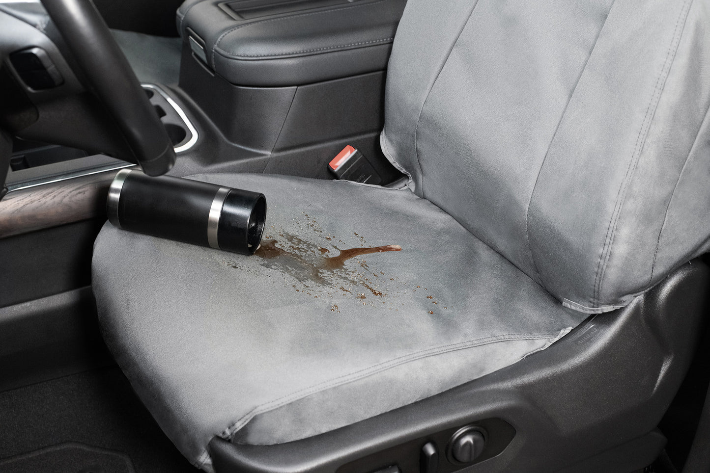 Seat Saver SS8497WFGY - Covercraft SeatSaver Custom Seat Cover - Waterproof Grey