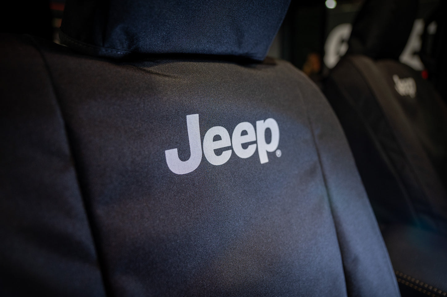 Seat Saver SSJ2468FJ11WFBK - Covercraft Endura Jeep Logo SeatSaver Custom Seat C