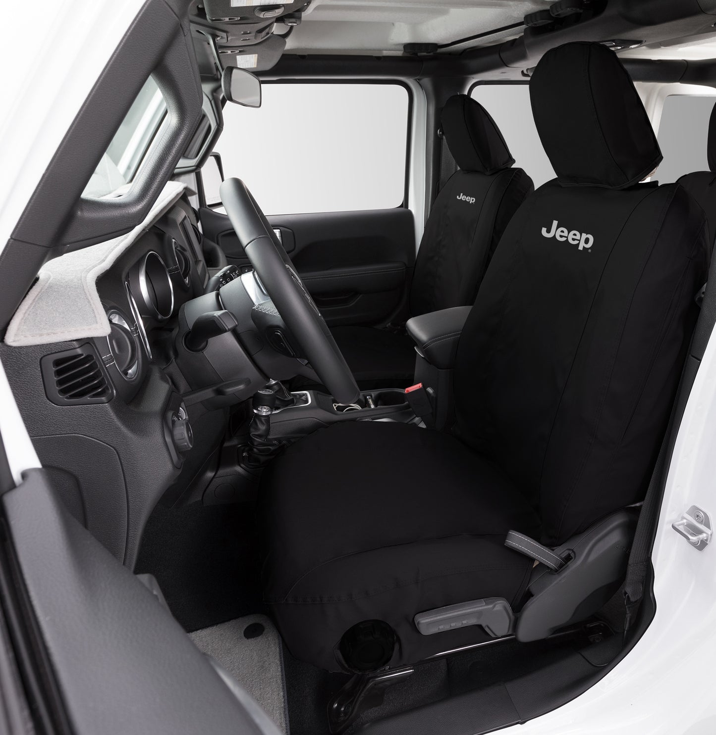 Seat Saver SSJ7497FJ11WFBK - Covercraft Endura Jeep Logo SeatSaver Custom Seat C