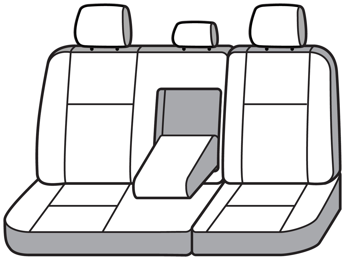 Seat Saver SS7364PCGY - Covercraft SeatSaver Custom Seat Cover - Polycotton Grey