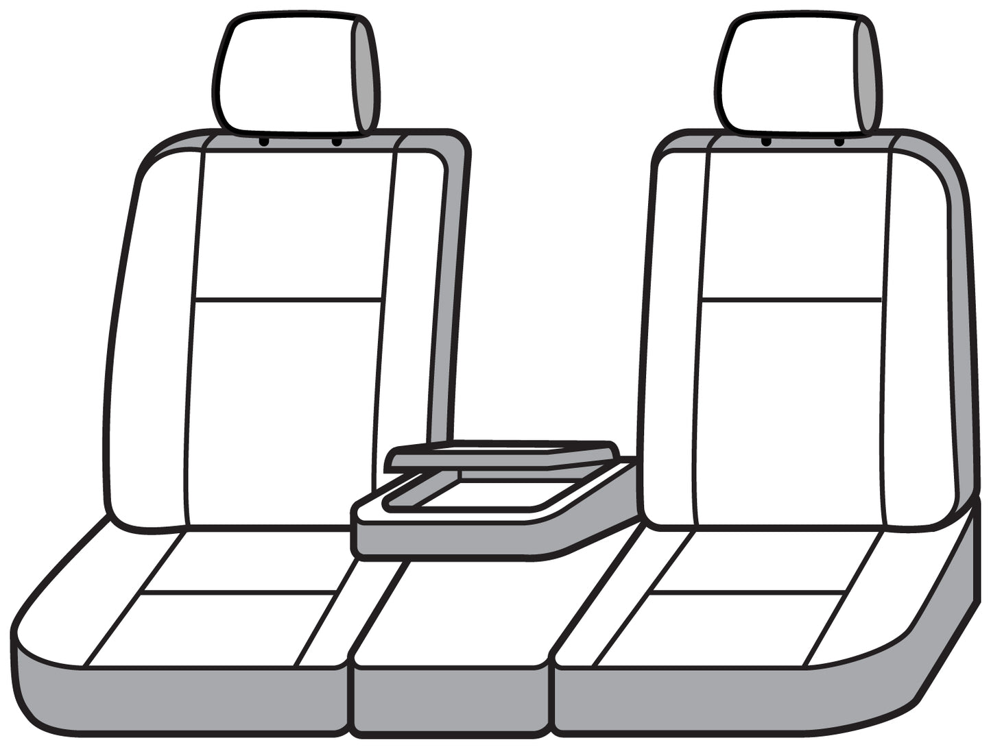 Seat Saver SS3458PCCH - Covercraft SeatSaver Custom Seat Cover - Polycotton Char