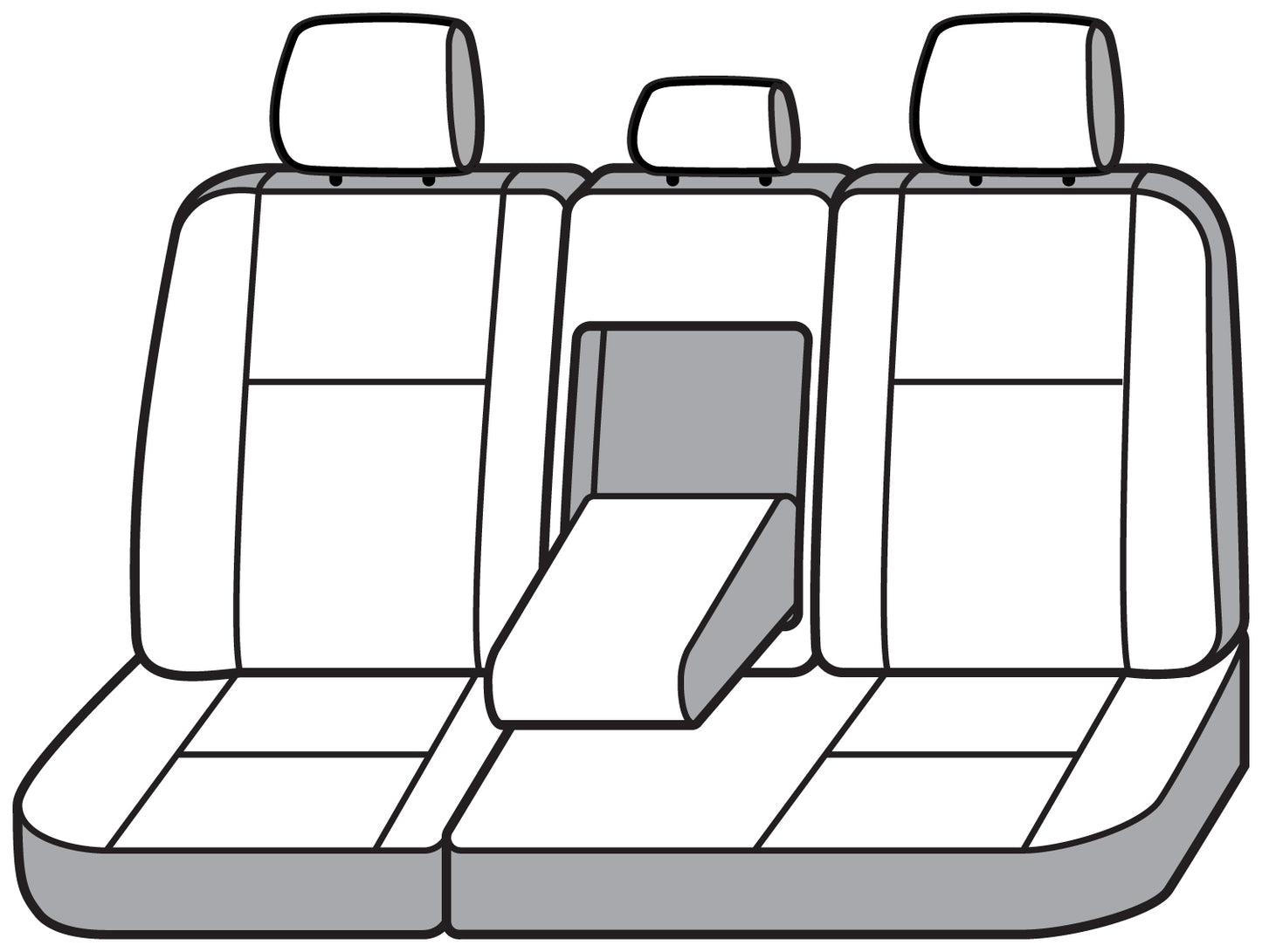 Seat Saver SS8538PCCH - Covercraft SeatSaver Custom Seat Cover - Polycotton Char