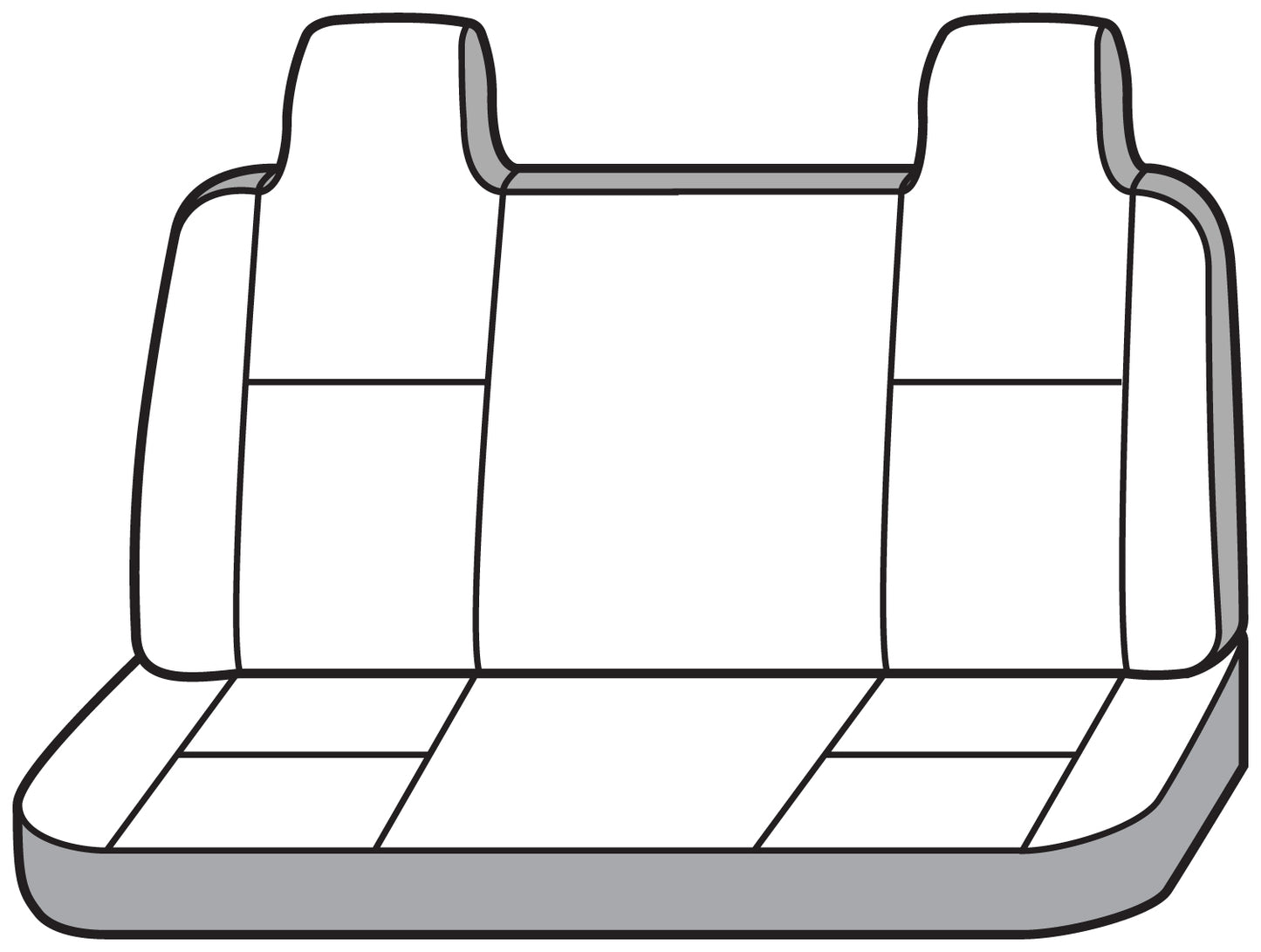 Seat Saver SS2359PCGY - Covercraft SeatSaver Custom Seat Cover - Polycotton Grey