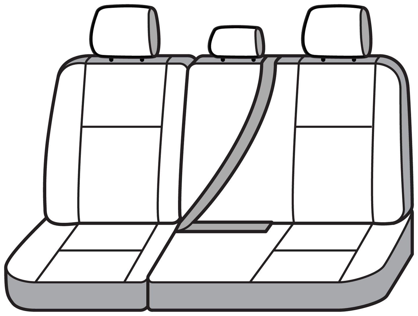 Seat Saver SS8497WFGY - Covercraft SeatSaver Custom Seat Cover - Waterproof Grey