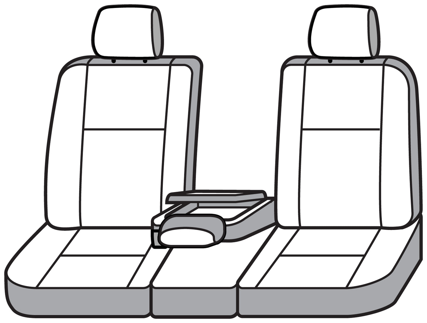 Seat Saver SS8503PCCH - Covercraft SeatSaver Custom Seat Cover - Polycotton Char