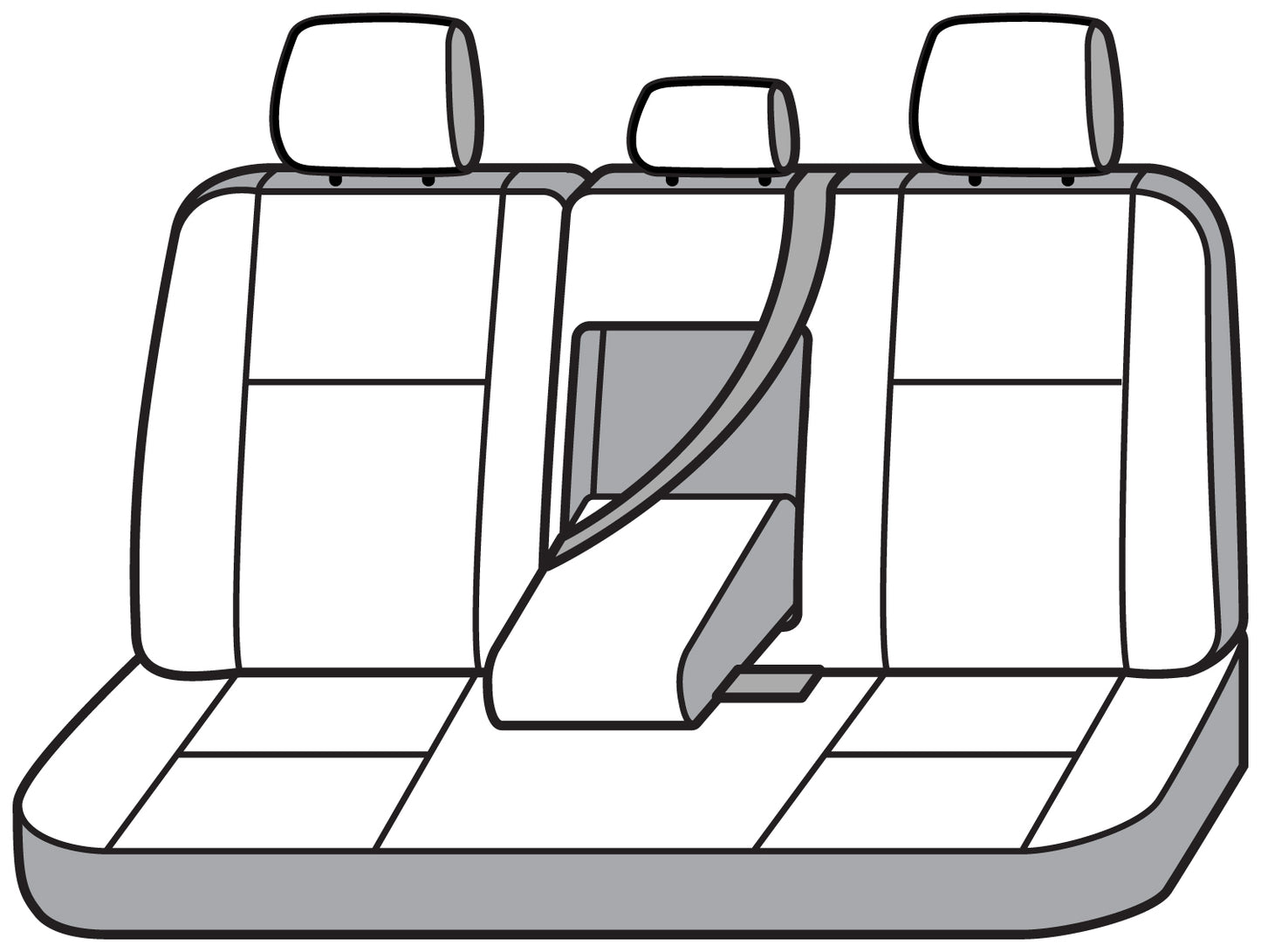 Seat Saver SS7576PCCH - Covercraft SeatSaver Custom Seat Cover - Polycotton Char