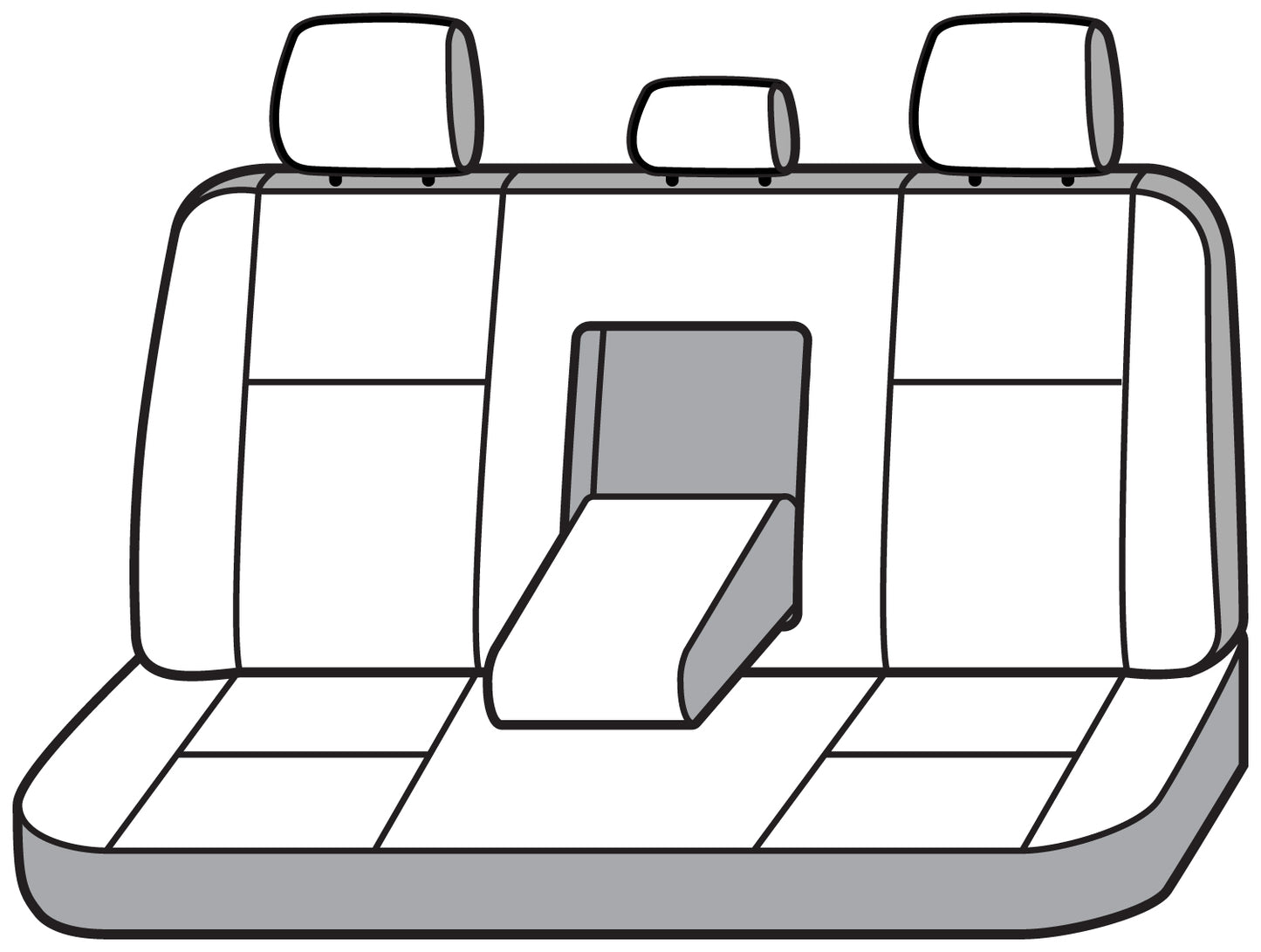 Seat Saver SS7563PCGY - Covercraft SeatSaver Custom Seat Cover - Polycotton Grey