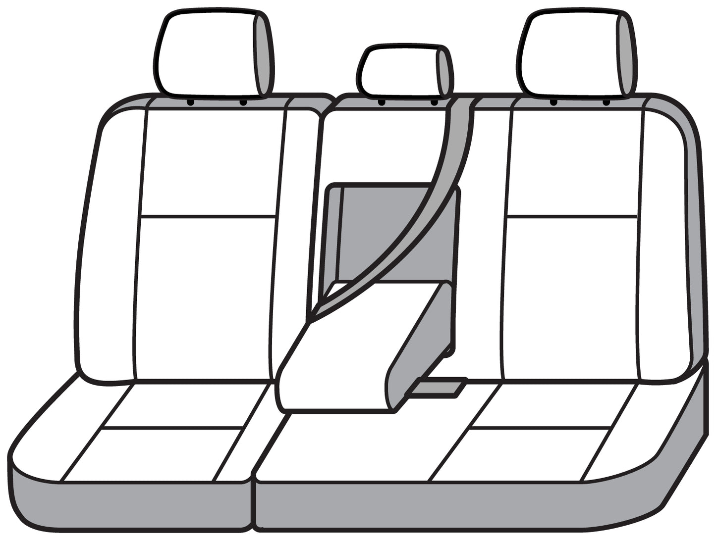 Seat Saver SS8398PCCH - Covercraft SeatSaver Custom Seat Cover - Polycotton Char