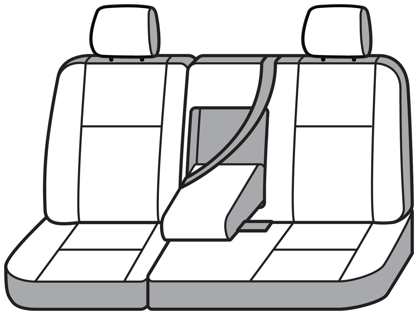 Seat Saver SS7539PCCH - Covercraft SeatSaver Custom Seat Cover - Polycotton Char