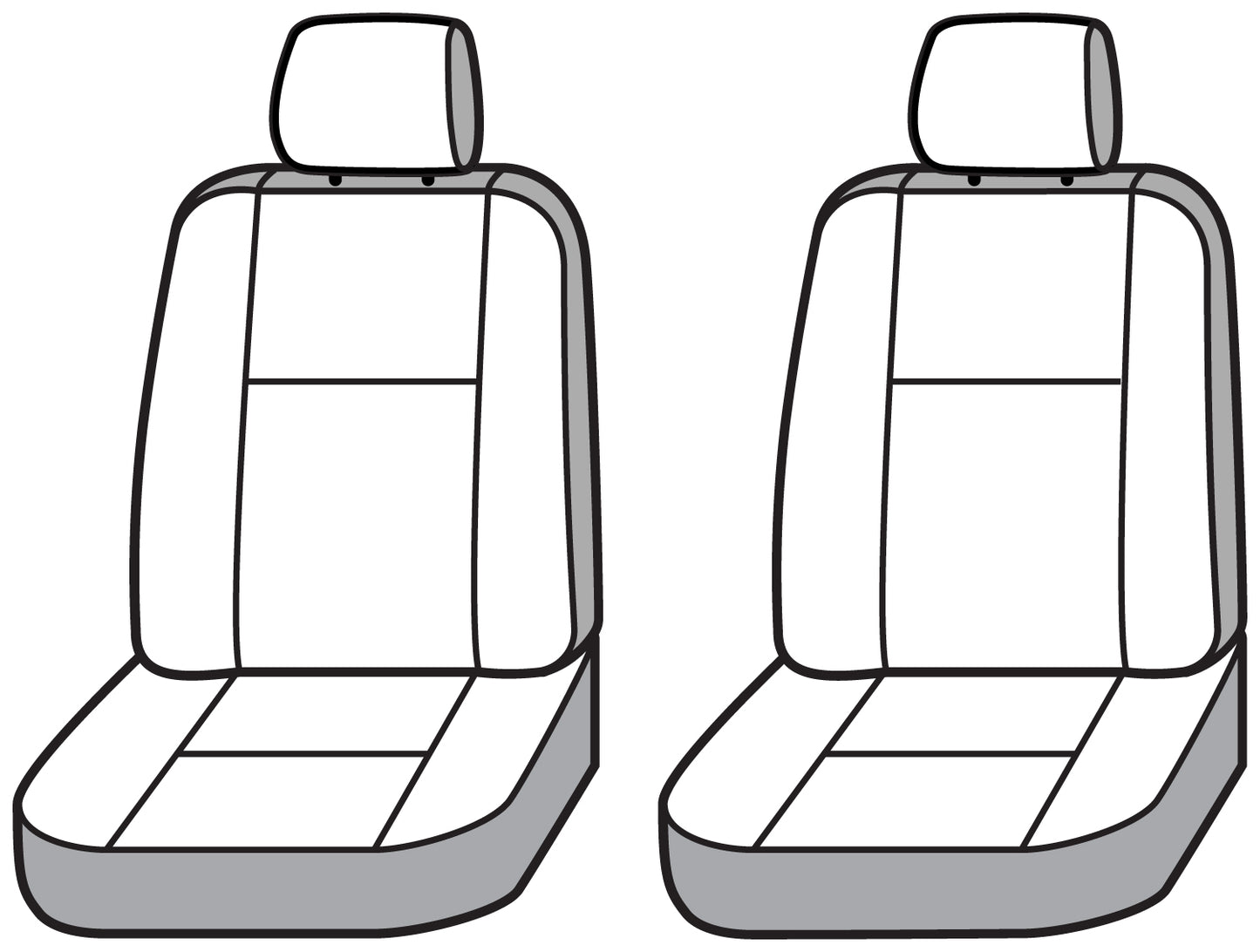 Seat Saver SS2499PCCH - Covercraft SeatSaver Custom Seat Cover - Polycotton Char