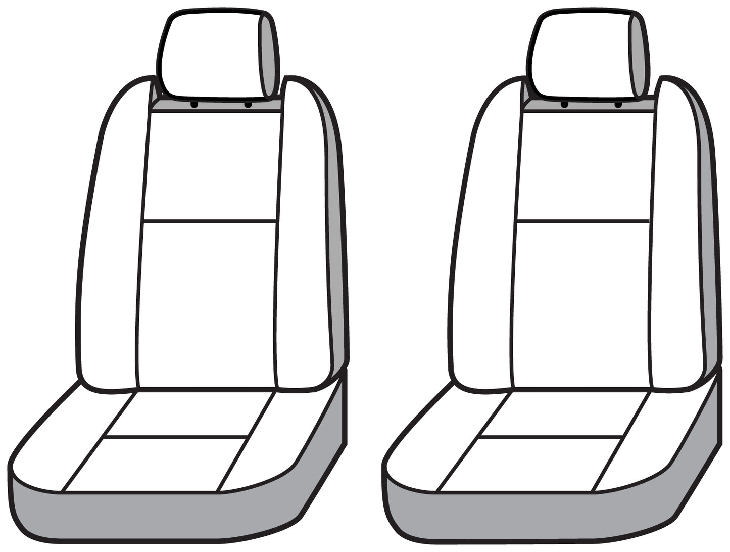 Seat Saver SS3517WFGY - Covercraft SeatSaver Custom Seat Cover - Waterproof Grey