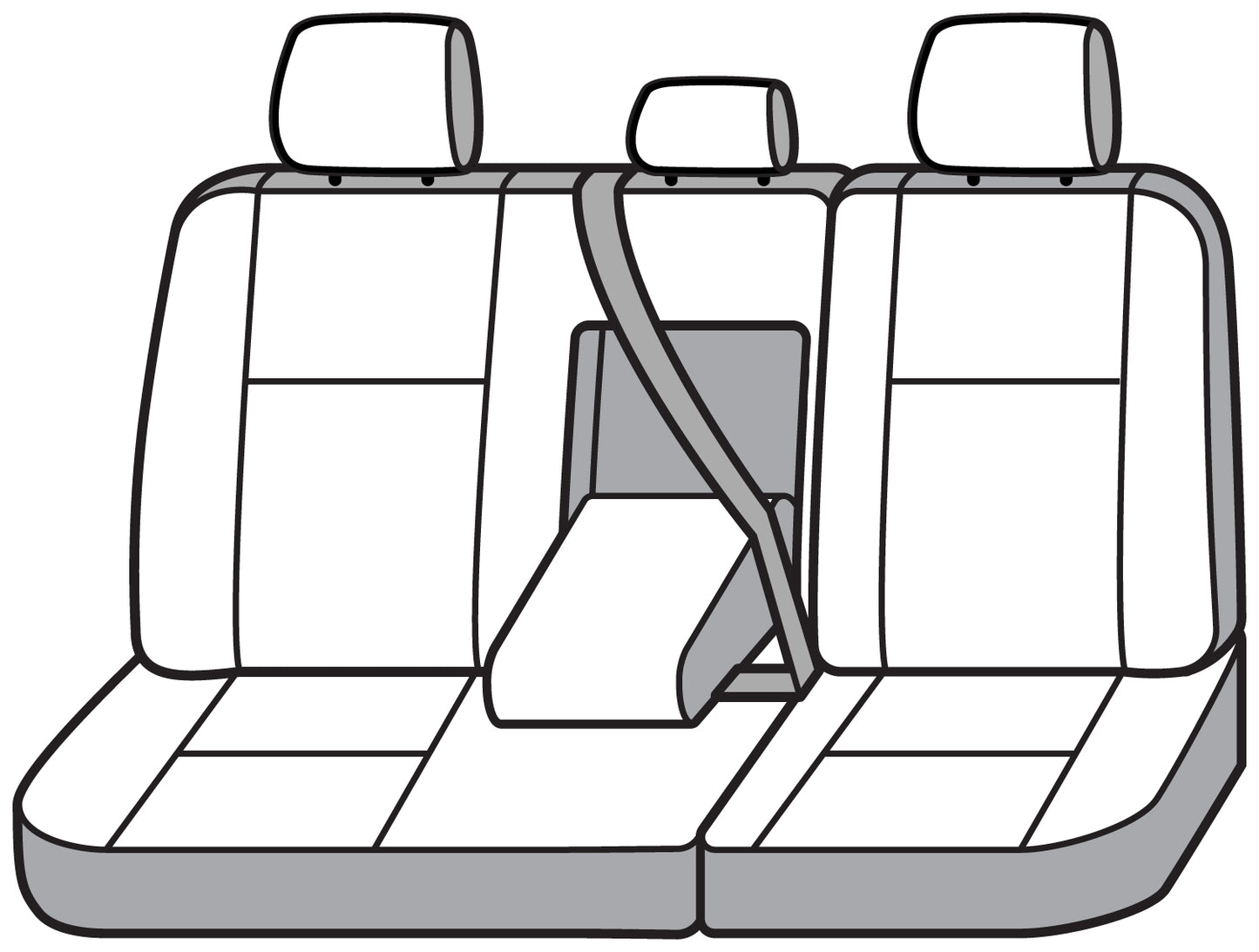 Seat Saver SS8560WFGY - Covercraft SeatSaver Custom Seat Cover - Waterproof Grey