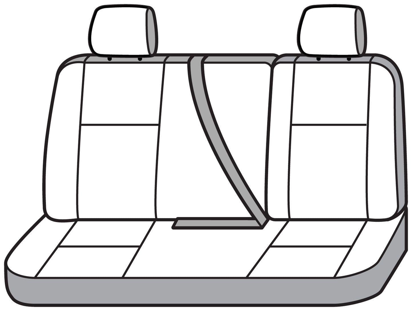 Seat Saver SS7541PCCH - Covercraft SeatSaver Custom Seat Cover - Polycotton Char