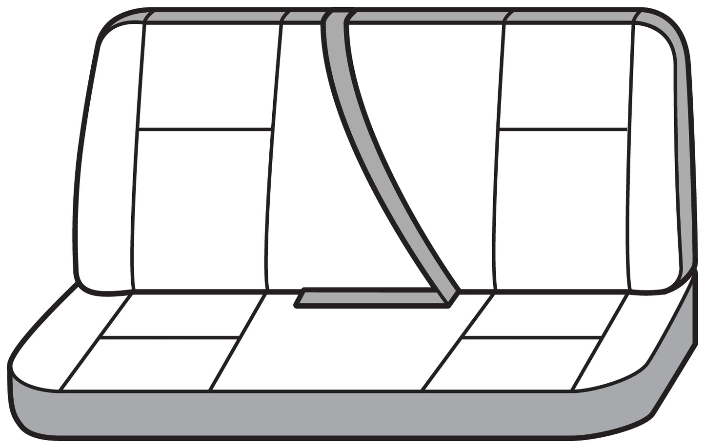 Seat Saver SS8527PCGY - Covercraft SeatSaver Custom Seat Cover - Polycotton Grey