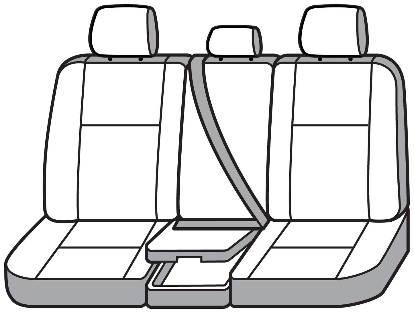 Seat Saver SS3419PCGY - Covercraft SeatSaver Custom Seat Cover - Polycotton Grey