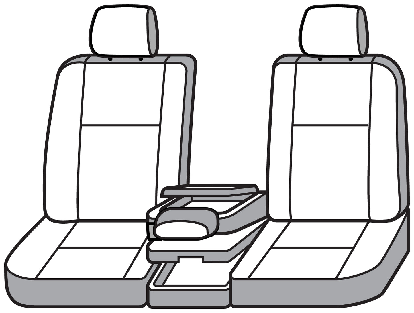 Seat Saver SS3480WFGY - Covercraft SeatSaver Custom Seat Cover - Waterproof Grey