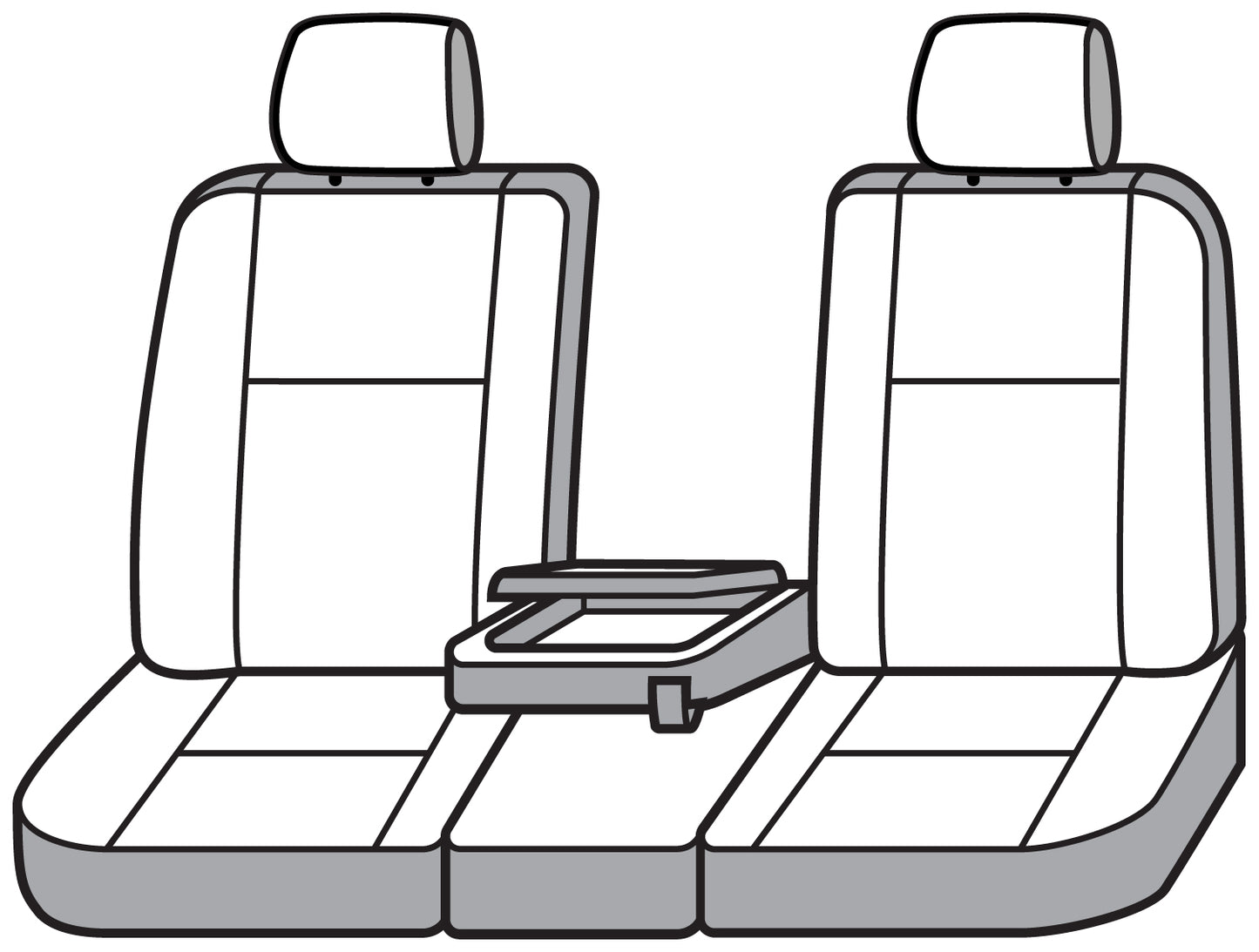 Seat Saver SS3492PCGY - Covercraft SeatSaver Custom Seat Cover - Polycotton Grey