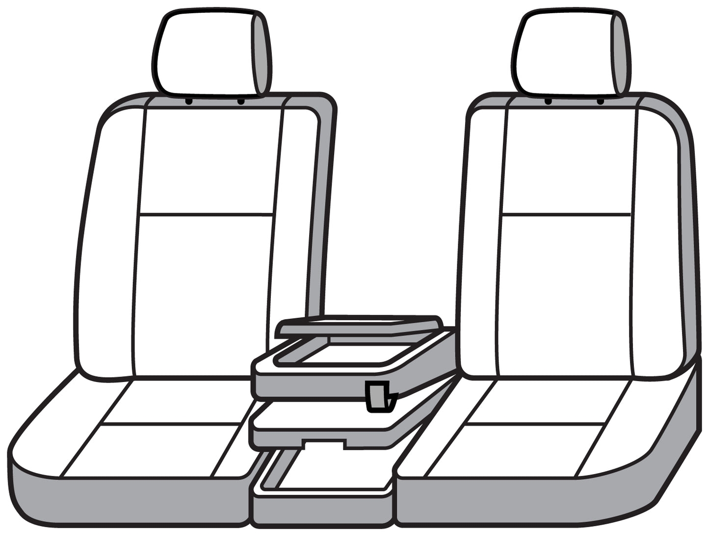 Seat Saver SS3475PCGY - Covercraft SeatSaver Custom Seat Cover - Polycotton Grey