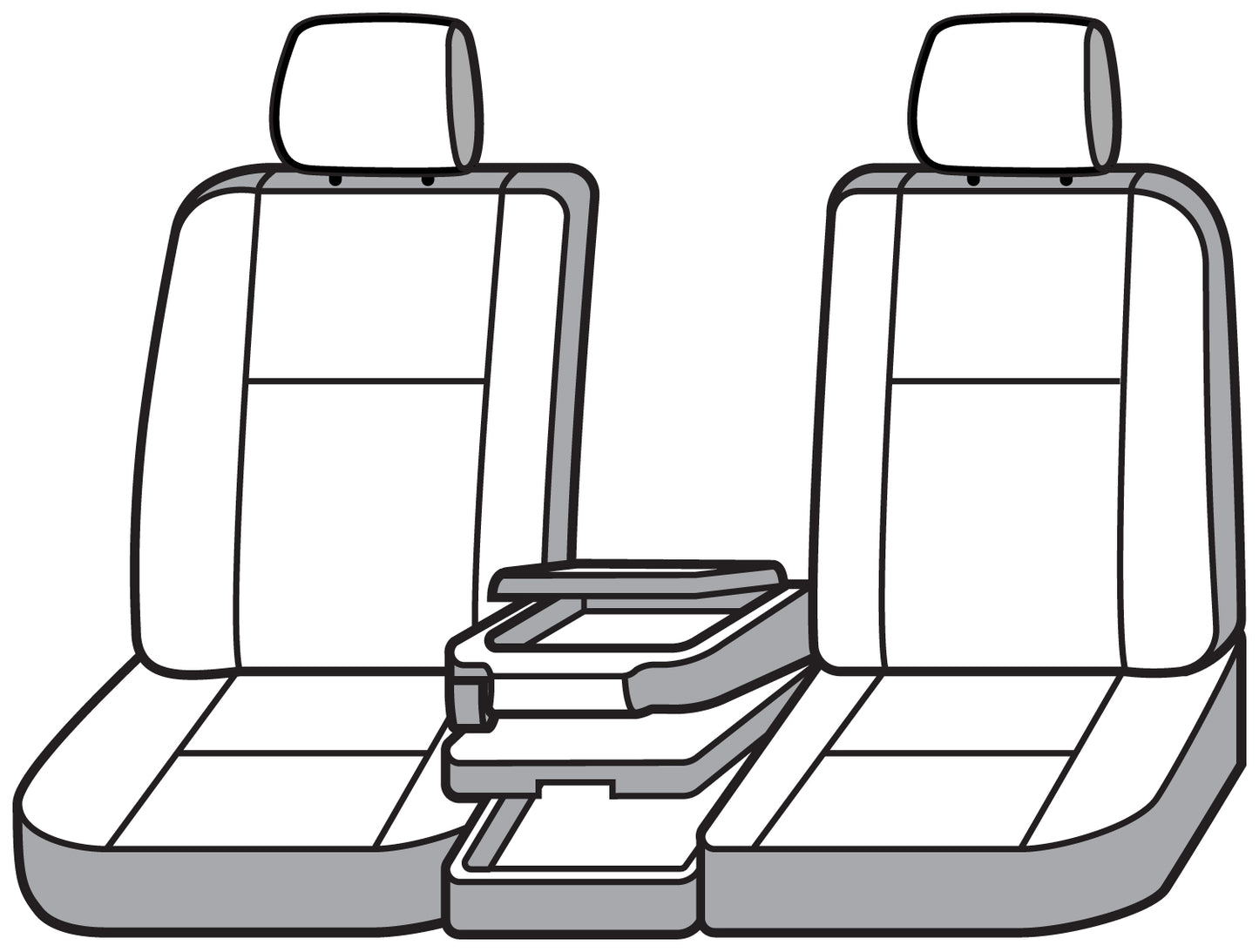 Seat Saver SS3489WFGY - Covercraft SeatSaver Custom Seat Cover - Waterproof Grey