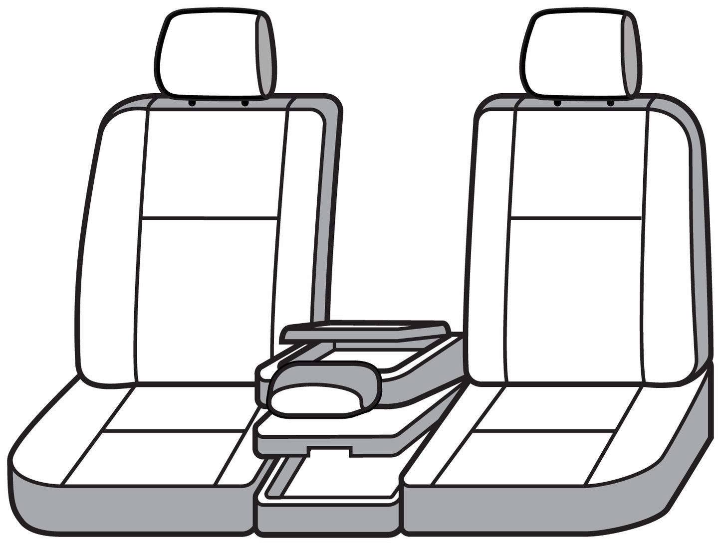 Seat Saver SS3418PCGY - Covercraft SeatSaver Custom Seat Cover - Polycotton Grey