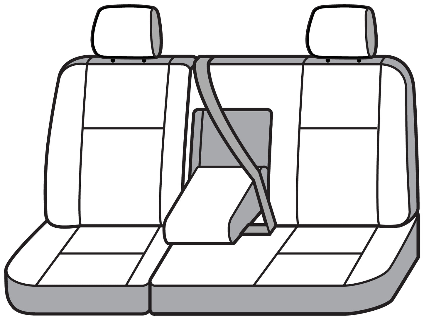 Seat Saver SS8399PCCH - Covercraft SeatSaver Custom Seat Cover - Polycotton Char