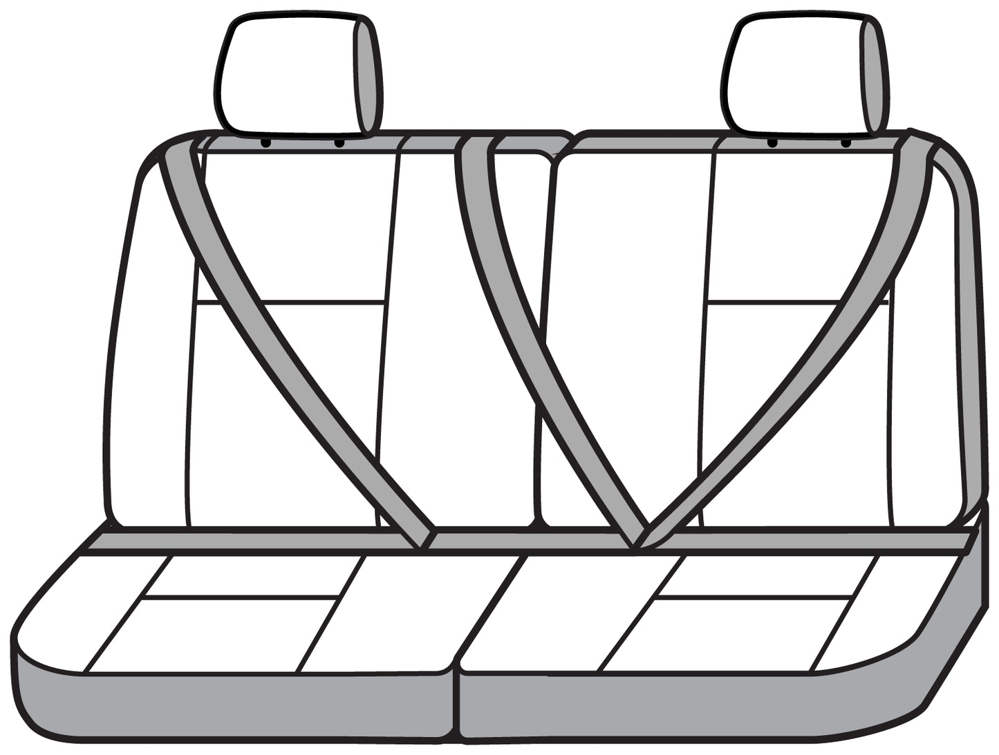 Seat Saver SS8369PCCH - Covercraft SeatSaver Custom Seat Cover - Polycotton Char