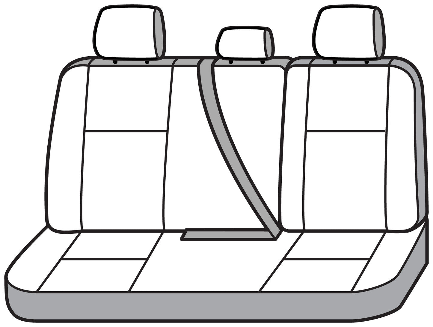 Seat Saver SS7483PCCH - Covercraft SeatSaver Custom Seat Cover - Polycotton Char
