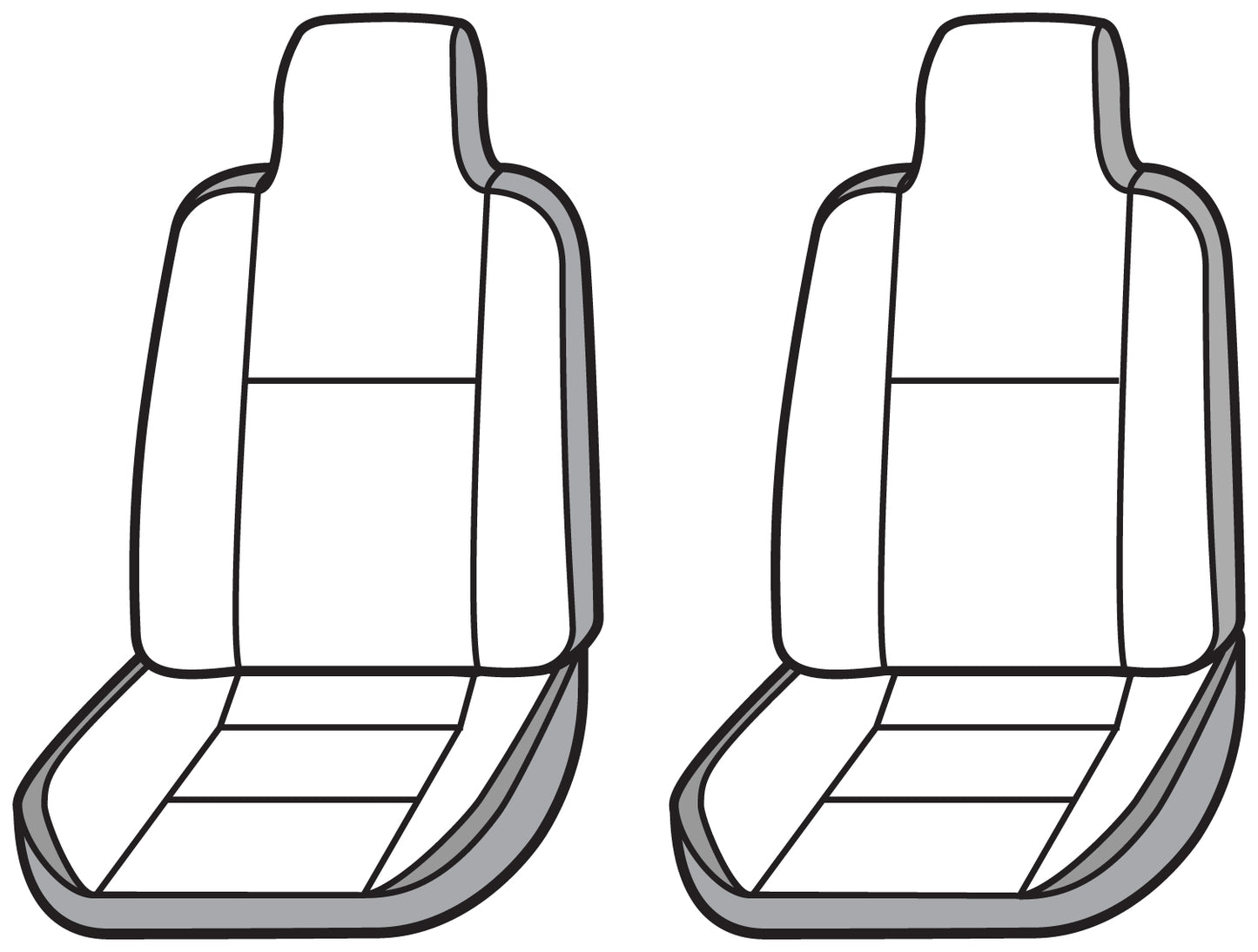 Seat Saver SS2388PCCH - Covercraft SeatSaver Custom Seat Cover - Polycotton Char