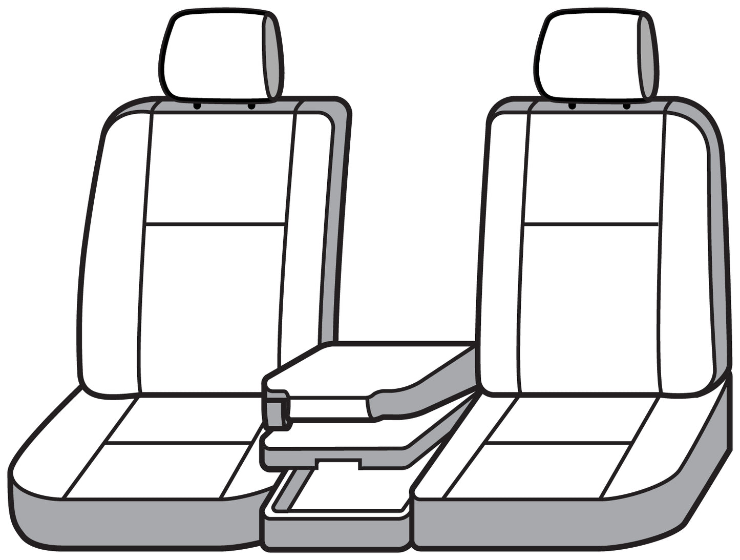 Seat Saver SS3498PCCH - Covercraft SeatSaver Custom Seat Cover - Polycotton Char