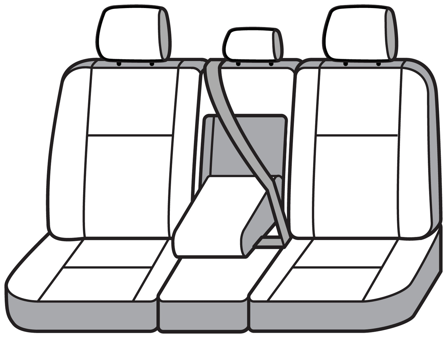 Seat Saver SS8540PCCH - Covercraft SeatSaver Custom Seat Cover - Polycotton Char