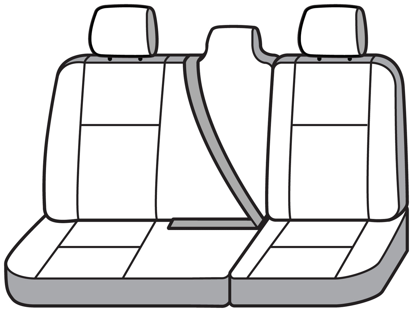 Seat Saver SS8537PCCH - Covercraft SeatSaver Custom Seat Cover - Polycotton Char