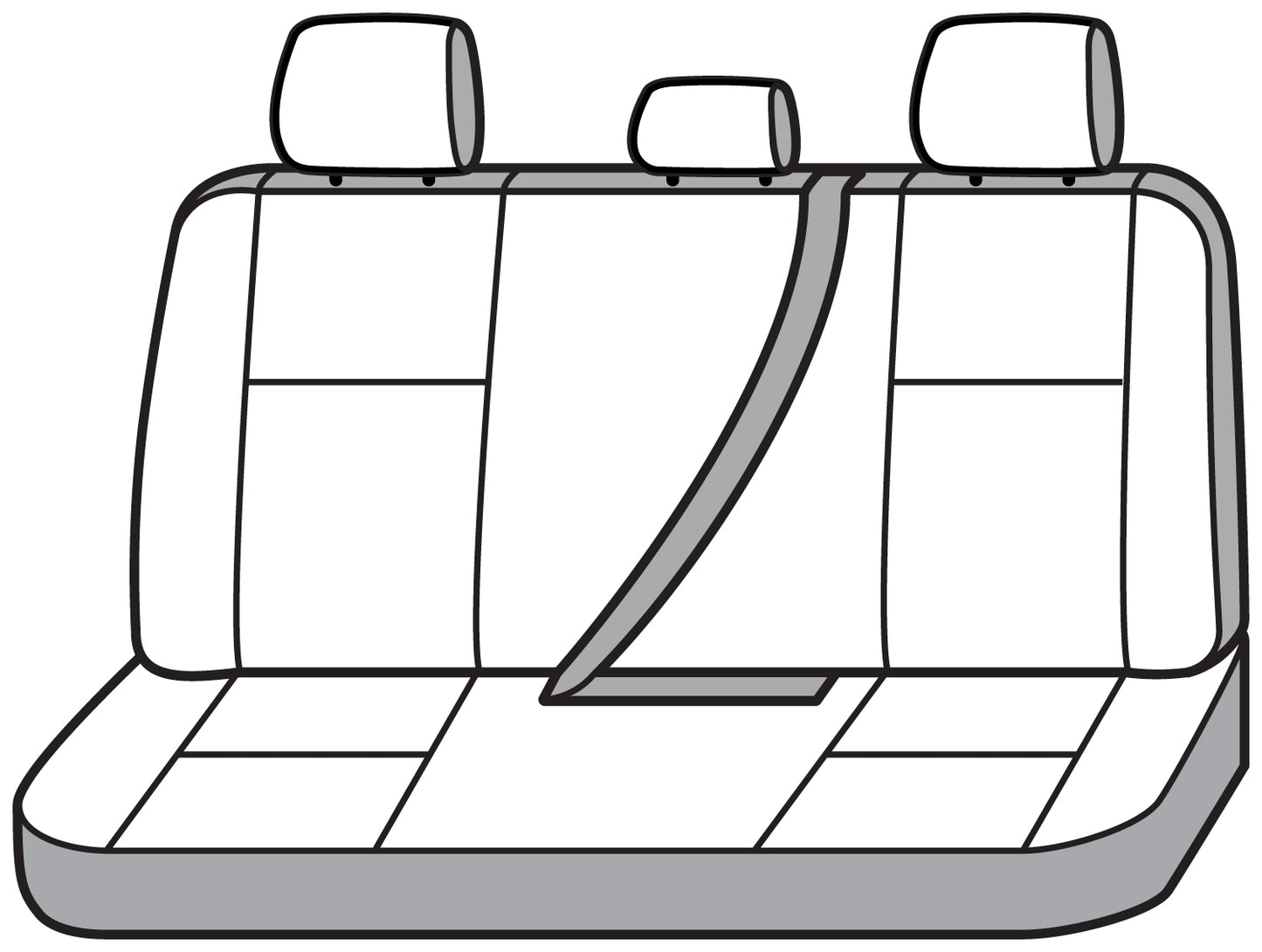Seat Saver SS7581PCCH - Covercraft SeatSaver Custom Seat Cover - Polycotton Char